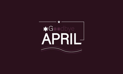 The Art of Goodbye April Text Illustration Design