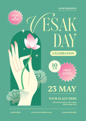 Vesak Day Celebration Flyer