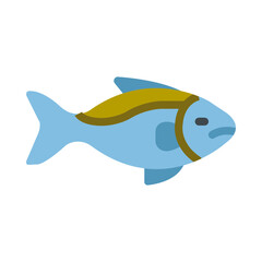 Yellowback Fusilier Vector Thick Line Filled Colors Icon Design