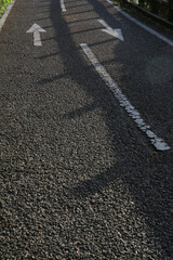 Fototapeta premium cycling road in a country side, Japan