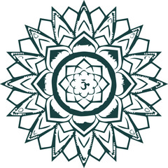 Beautiful flower art and mandala vector design