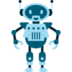 Robot Flat Illustration