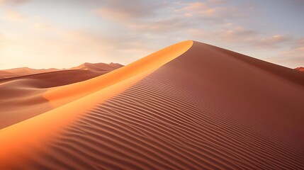 Fototapeta na wymiar Desert sand dunes panorama at sunset, Sossusvlei, Namibia