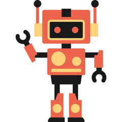 Robot Flat Illustration