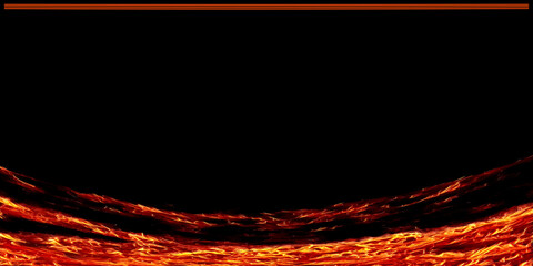 curved flowing red-hot lava template copy-space design
