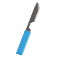 Surgical Scalpel Instrument 3D Icon Illustration