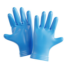 Fototapeta premium Protective Medical Glove Supplies 3D Icon Illustration