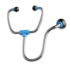 Diagnostic Stethoscope Device 3D Icon Illustration