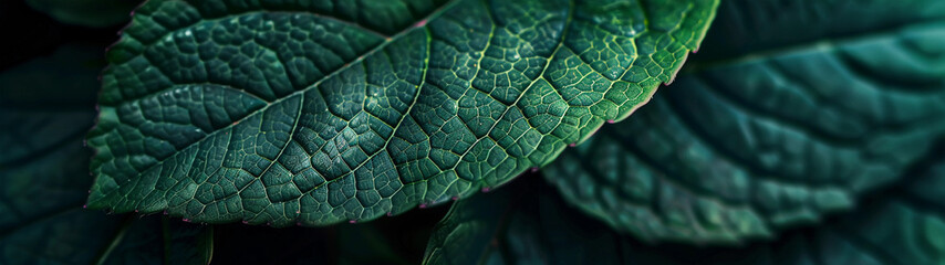 Emerald Enigma Textured Leaves in Mystical Hues
