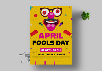 April Fools Day Flyer Design Template