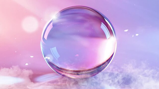 realistic render of a spherical oblate spheroid. seamless looping overlay 4k virtual video animation background