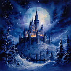 어두운 분위기 마법의성