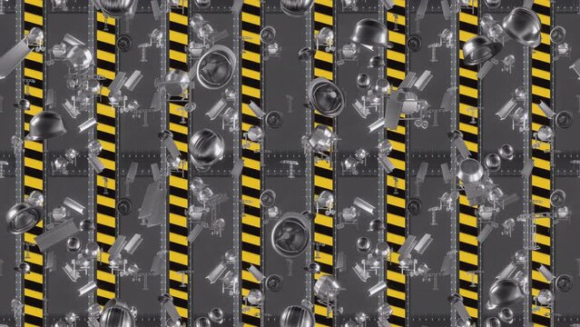 Construction site loop tile background falling. This 3d animation is loopable and tileable.
