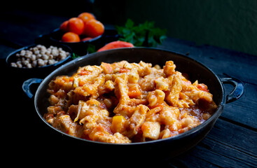 Buseca casserole, typical gastronomy of Lombardy