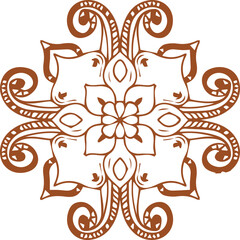 Beautiful mandala art, vector mandala design