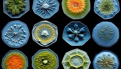 Animal cells with unique shapes and functions, showcasing the diversity of life,