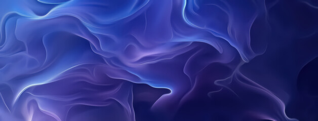 Blurred Smoky Blue Shapes - 791334141