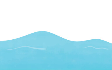 Sea Ocean Landscape Frame Border Banner Background Illustration