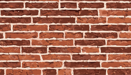 Obraz premium Red old brick wall background