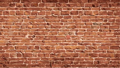 Red old brick wall background