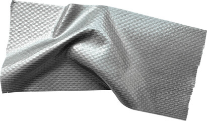 Gray Textured Crumpled Torn Duct Tape