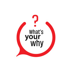 What Is Your Why sign on white background