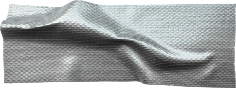 Gray Textured Crumpled Torn Duct Tape