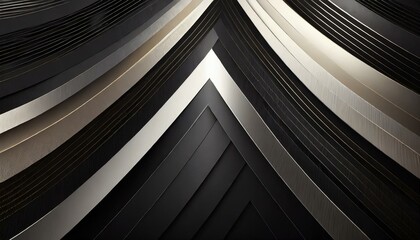 an abstract template with shimmering white and sleek black stripes luxury and elegance