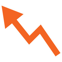 
Sharp curved yellow arrow icon. Arrow illustration pointing down. Counterclockwise direction pointer