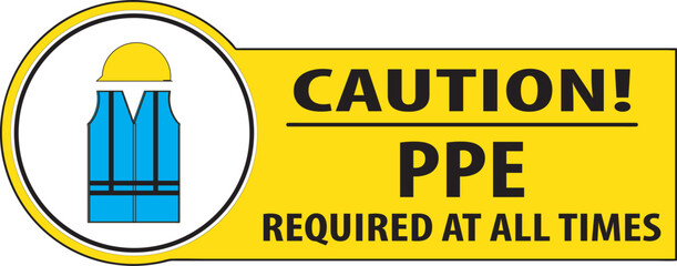PPE required sign vector.eps