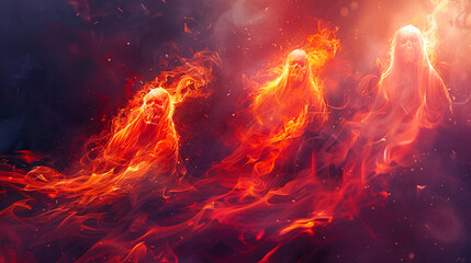 firing ghost devils, fire texture 