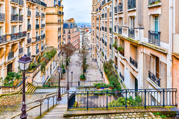 District Montmartre. Fabulous, magnificent Paris in early spring.