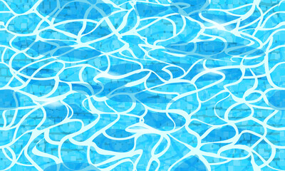 Water ripple background seamless pattern