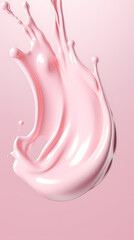 Realistic water splash in the air