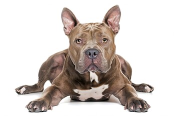 Obraz premium American Bully isolated on white