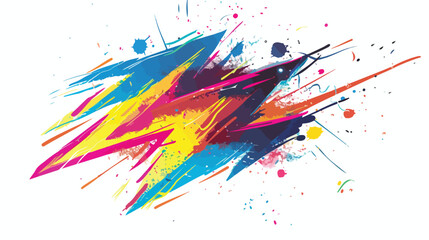Obraz na płótnie Canvas Spray Painted Graffiti thunderbolt icon 