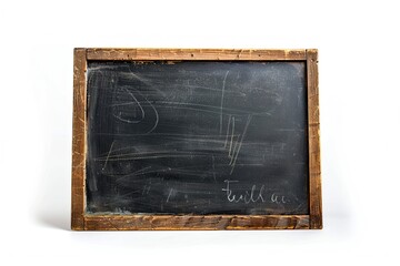 Blackboard isolated on white