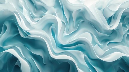 Abstract background waves. Cyan blue and white abstract background for wallpaper or business card