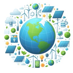 Environmental Sustainability App Icon Design