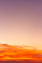 Abstract and pattern of cloud sky Calming coral, Orange, Trend color background, Dramatic sunset in twilight