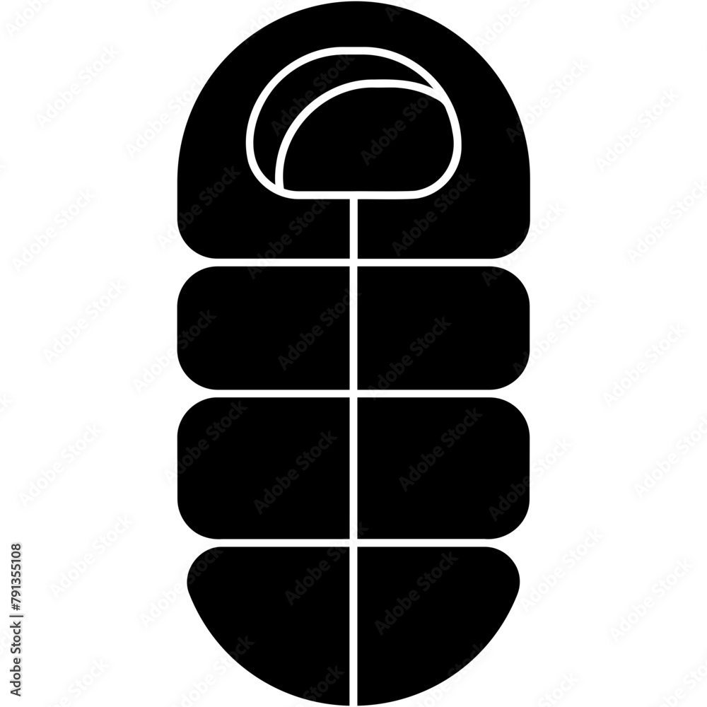 Sticker Sleeping Bag Icon