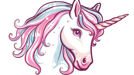 Unicorn cute illustration  card and shirt design. Un