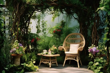 Garden Decor Harmony: Showcase how different decor elements complement each other.