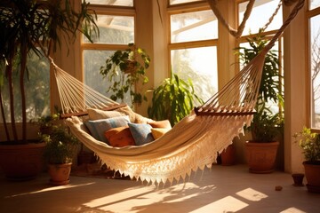 Hammock Hideaway: If there's a hammock, showcase it with the decor nearby.