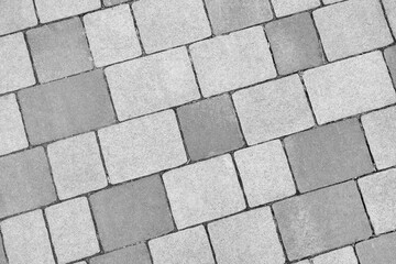Black and White Brick Sidewalk - 791363121