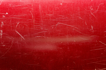 Scratches on the surface that are red due to lack of maintenance.