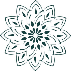 Beautiful mandala art, vector mandala design