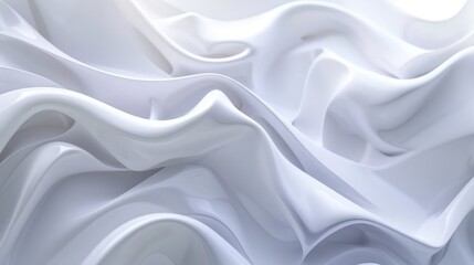 white abstract background with a glowing abstract waves ,White satin silky warped cloth. Soft textile drape with creases, Clean concept ,Closeup of rippled white satin fabric cloth texture background
