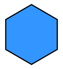 Hexagon 2D geometry vector shape