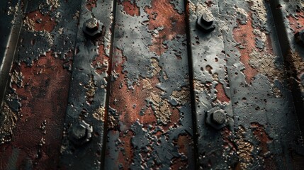 Texture of weathered steel